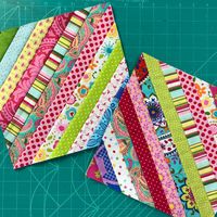 THE EASIEST QUILT BLOCK TO MAKE -THE STRING BLOCK