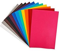 (Not Leather) but still cool. Amazon.com: 12 PCS PU Leather Fabric Leather Canvas Back 8" x 12" with 12 Different Colors for Making Hair Bow Wallet Handbags Dressing Sewing Craft DIY Projects