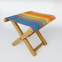 Buy Rainbow Folding Stool by zappwaits. Worldwide shipping available at Society6.com. Just one of millions of high quality products available.