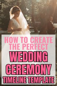 Creating the perfect wedding ceremony timeline template is CRUCIAL to a flawless wedding day. In this post, we teach you the most common wedding timelines and show you how to work with your wedding ceremony time to create the best timeline for your wedding day.