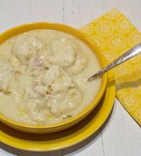 Chicken & Fluffy Dumplings With Gravy - My Country Table