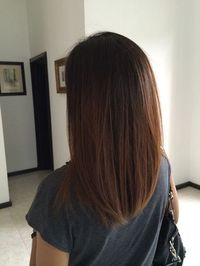 Simplicity is beauty and a simple straight cut, cascading down your shoulders is still a great style you can work. It doesn’t need much attention but you could try some straightening iron or condition your hair to get it falling straight like this.