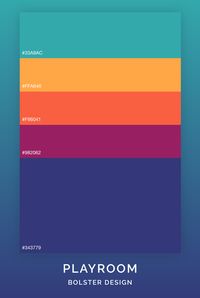 Playroom color scheme for UI and graphic design. Check out our blog for more color schemes! #color #colorscheme #ui #ux #design #hexadecimal #designideas