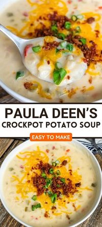 Paula Deen’s Crockpot Potato Soup