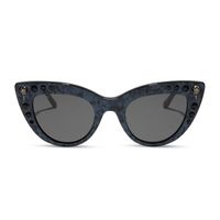 Bellatrix Cat Sunglasses | Geo Black & Grey | DIFF Eyewear