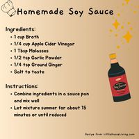 This flavor replicant is a 1:1 substitute for bought soy sauce AND is gluten free! If you use a product like better than bouillon for the broth, you can make a vegan version!