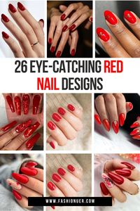 Get ready to flaunt bold and beautiful red nails with these stunning designs. From glossy to matte finishes, these looks will elevate any outfit. Perfect for parties or everyday wear, you’ll love these eye-catching styles. Try them this season and make a lasting impression! #RedNails #BoldNails #NailInspo #NailDesigns #WowFactor