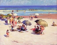 Mabel May Woodward "Bathers on a Beach", no date