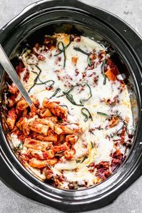 Crock Pot Baked Ziti - Tastes Better From Scratch