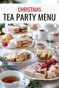 Planning the perfect menu for your Christmas Tea Party can feel overwhelming. My guide provides ideas for delicious food, sandwiches, desserts, and tea recipes to match your afternoon or Christmas Eve theme, along with tips for decor and favors. Save this pin to create a festive and memorable tea party menu with ease!