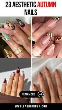 Welcome the fall season with beautiful aesthetic autumn nails! From pumpkin hues to rich browns and golds, these autumn nails will give you the perfect seasonal look. Whether you're attending a Thanksgiving dinner or just enjoying the crisp weather, these aesthetic autumn nails will add elegance to your style. Get ready to embrace the autumn vibes with these aesthetic autumn nail designs!
#AutumnNails #FallNailArt #NailDesigns #SeasonalNails #AestheticNails