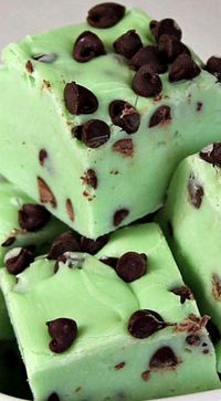 Mint Chocolate Chip Fudge