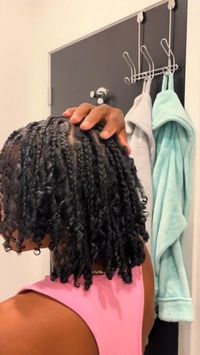 TikTok 🎥: girlnamedceo | Super cute protective style, boho braids on short natural hair  | twists protective style | hairstyles for black women | braid protective styles | summer protective styles | winter protective styles | black hair care | black girl hairstyles | short hairstyles black women | simple hairstyles for black girls | hair inspo | hair tutorial | short natural hair | boho hairstyles | boho braids tutorial