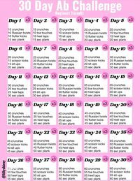 ✨30 Day Ab Challenge✨