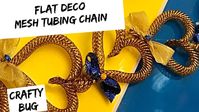 FLAT DECO MESH TUBING HOMECOMING MUM HEART CHAIN version 3**; how to make braids and chains - YouTube