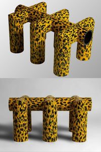 Rik van Veen is a Dutch designer who recently launched the Leopard bench as part of the experimental HDPE collection of stools, chairs, and benches. This eclectic collection was made by connecting large-diameter discarded gas and water pipes that are primarily cut and joined to form a seating stature. The Leopard bench is made with plastic pipes made from density polyethylene plastic, which has a low melting point and can be connected to create joints.