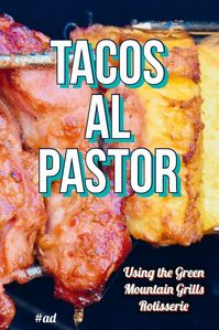 This recipe shows you how to make authentic Tacos Al Pastor using the rotisserie attachment for your Green Mountain Grill, or any grill rotisserie attachment.