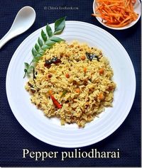 PEPPER PULIYODHARAI | MILAGU PULIYODHARAI | Chitra's Food Book