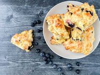 These lemon blueberry gluten-free scones are simply the best, even if you are not celiac or don’t need to avoid gluten. The lemon only accentuates the natural blueberry flavor and the glaze adds the perfect touch.