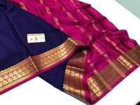 Exclusive range of South Silk Saree, which is a traditional Indian wear. This Silk saree comes with a plain body and striped pallú and a body. This Saree has a sophisticated appearance and enhances the beauty of the user. This set comes with the contrast blouse piece. Available in attractive colors. Details: Ksic thickness It is silk mark certificate saree. The unique feature of this saree is its border and striped pallu. This saree is perfectly suitable to wear in social gatherings. Golden work