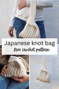 Japanese knot bag crochet pattern - mallooknits.com