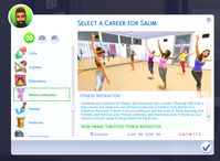 Mod The Sims - Fitness Instructor Career