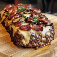 Mushroom Swiss Cheese Meatloaf Recipe