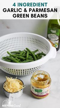 Garlic and Parmesan Oven Roasted Green Beans. With this easy fresh green bean recipe you can enjoy tasty cheesy garlic green beans that are crispy and delicious.