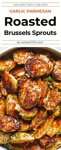 Parmesan Roasted Brussels Sprouts - #brusselssprout #parmesan #recipe #eatwell101 - These parmesan roasted Brussels sprouts make a flavorful and elegant side dish, perfect of a Holiday table - #recipe by #eatwell101®