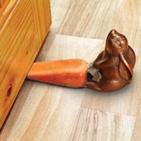 Rabbit and Carrot Doorstop