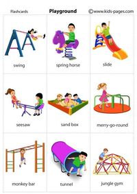 Playground flashcard