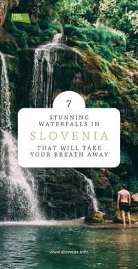 7 stunning waterfalls in Slovenia that will take your breath away. Slovenia travel guide by Feel Slovenia Photo @kletzepet