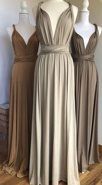 MOCHA Bridesmaid Dress/ Custom Length / Convertible Dress / | Etsy