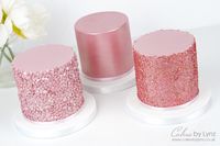 How to add Shimmer & Sparkle onto your cakes - 3 Different Techniques - Cakes by Lynz