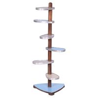 Restored Mid-Century Flower Stand, Beech, Umakart, Aluminium, Czech, 1950s For Sale at 1stDibs