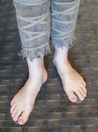 Invisible shoes for cosplaying a character with bare feet. Where have these been?!