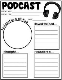 Graphic Organizers for Podcasts by Miss West Best | Teachers Pay Teachers