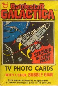 Topps 'Battlestar Galactica' bubble gum cards.