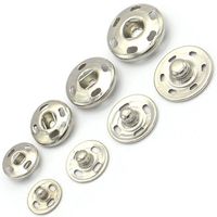 36 PACK PRESS STUDS SNAP FASTENERS Sewing Dressmaking Fastenings Assorted Pack These great value 36 pack of mixed size snap fasteners are an household essential! These Snap Fastenings are an ideal alternative to using buttons and make a perfect addition to every sewing kit. Each pack contains 36 snap fastenings, consisting of four different sizes. Features: - Manufactured from high quality materials - 3 Mixed sizes - Press stud type - Sew-on, rustproof nickel snap fasteners. - Central guide hole