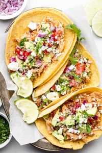 Slow Cooker Chicken Tacos - All the Healthy Things