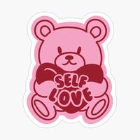 Get my art printed on awesome products. Support me at Redbubble #RBandME: https://www.redbubble.com/i/sticker/The-Lover-Bear-Self-Love-Est-Lovie-Sticker-by-EstLovie/163775405.EJUG5?asc=u