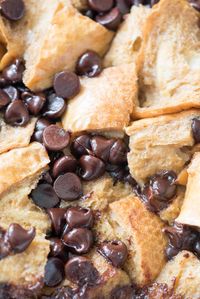 Chocolate French Toast Casserole - this easy overnight french toast recipe is full of chocolate from the milk to the chocolate chips! It's the perfect indulgent brunch recipe!