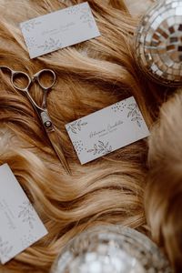 hair stylist branding photos, discos, hair, cosi student, scissors, nebraska photographer, branding photos, business card, small business inspo, hair inspo, photography inspo