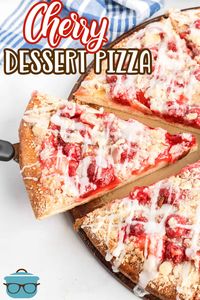 Homemade Cherry Dessert Pizza - The Country Cook