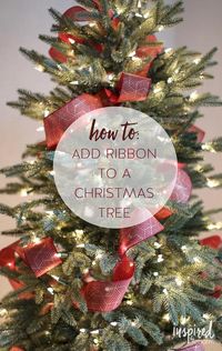 Christmas Tree Ribbon Tutorial - How to Add Ribbon to Your Tree