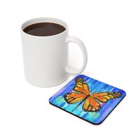 Acrylic Butterfly Functional Artwork Home Decor Back Coaster Colorful Unqiue Home Accents Blue Rainbow Vibrant Design - Etsy