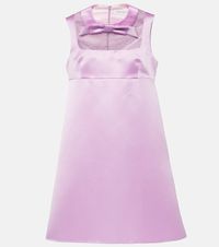 Duchess embellished satin minidress in pink - Nina Ricci | Mytheresa