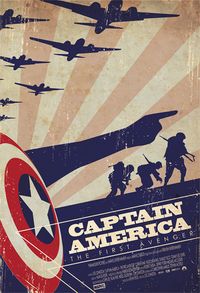 "Captain America - The First Avenger" by Ollie Boyd.  http://minimalmovieposters.tumblr.com/tagged/captain-america