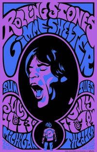 I love the color scheme of this Stones Concert Poster