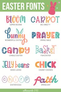 Create endless spring projects with these top Easter fonts.